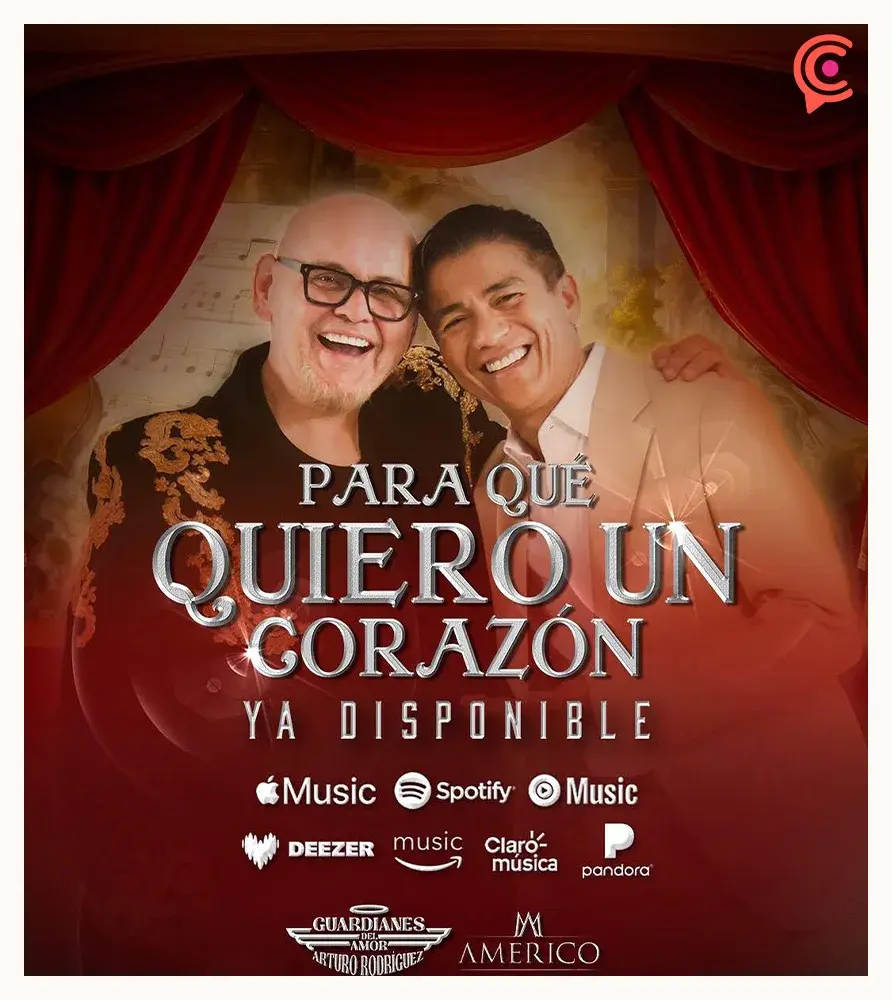 Guardianes del Amor y Américo presentan versión renovada de la canción “Para qué quiero corazón”