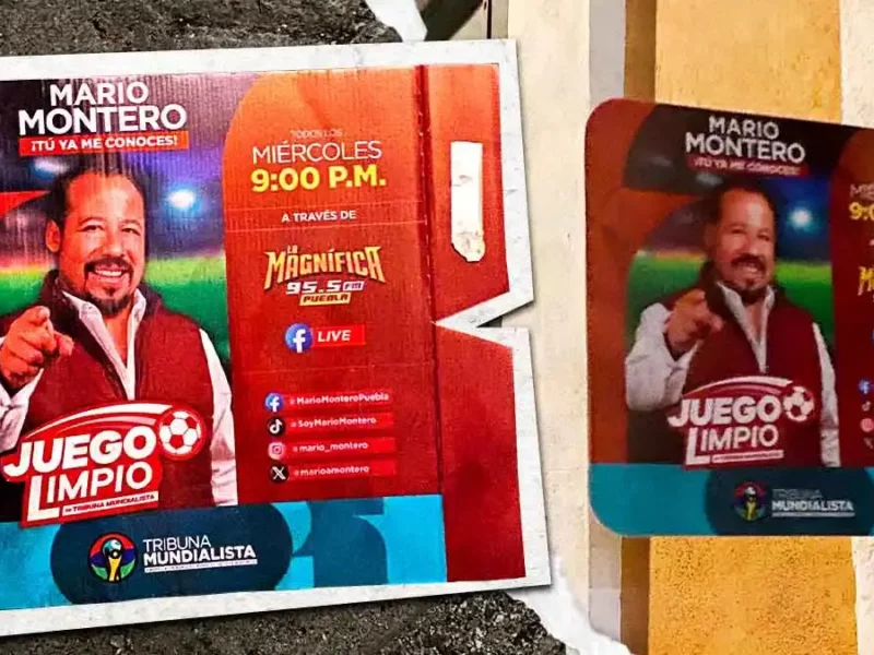 Mario Montero se adelanta al proceso electoral 2027; coloca propaganda en el Centro Histórico de Puebla