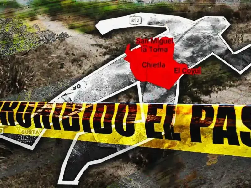 Matan a tiros a joven en Chietla, Puebla; recibió 20 impactos de bala