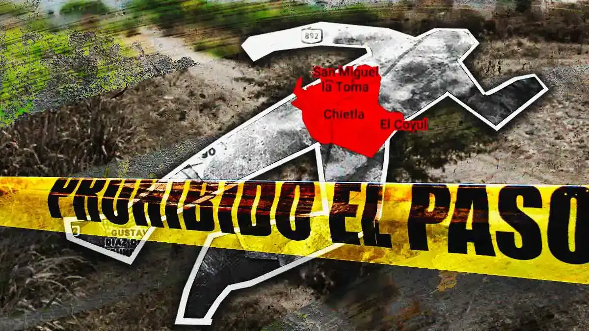 Matan a tiros a joven en Chietla, Puebla; recibió 20 impactos de bala