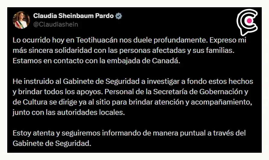 Hombre desata balacera en Teotihuacán, dispara a turistas, mata a canadiense y se suicida