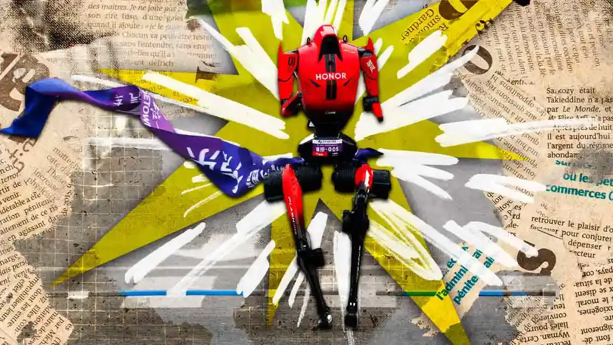 Robot humanoide rompe récord mundial humano en el medio maratón de Beijing