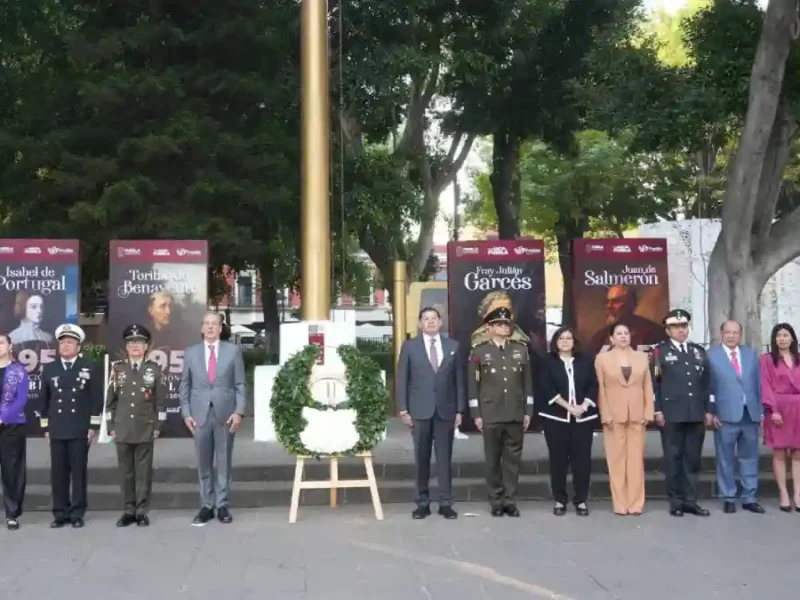 Encabezan Armenta y Chedraui ceremonia por aniversario 495 de Puebla