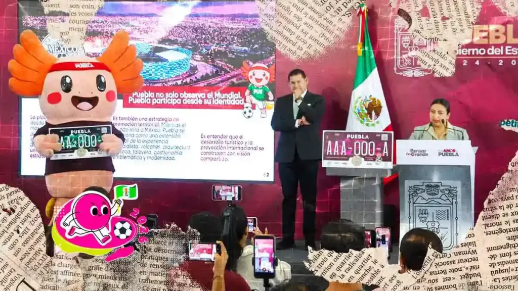 Placas conmemorativas Mundial 2026 en Puebla; precio, diseño y cómo tramitarlas a partir de abril