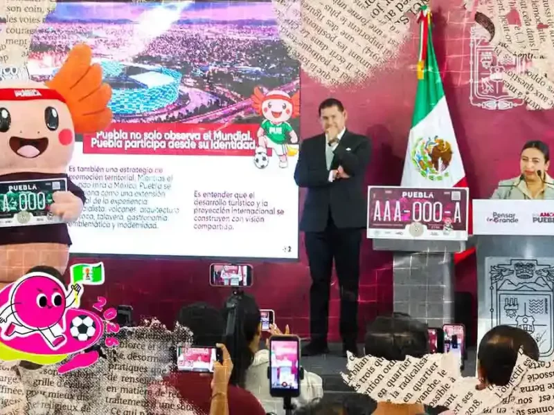 Placas conmemorativas Mundial 2026 en Puebla; precio, diseño y cómo tramitarlas a partir de abril
