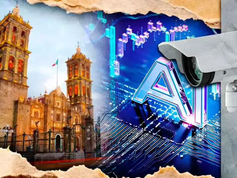 Ayuntamiento de Puebla instala 77 cámaras con IA en Centro Histórico; releva el monitoreo humano