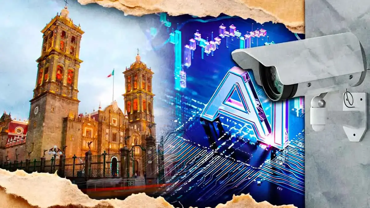 Ayuntamiento de Puebla instala 77 cámaras con IA en Centro Histórico; releva el monitoreo humano