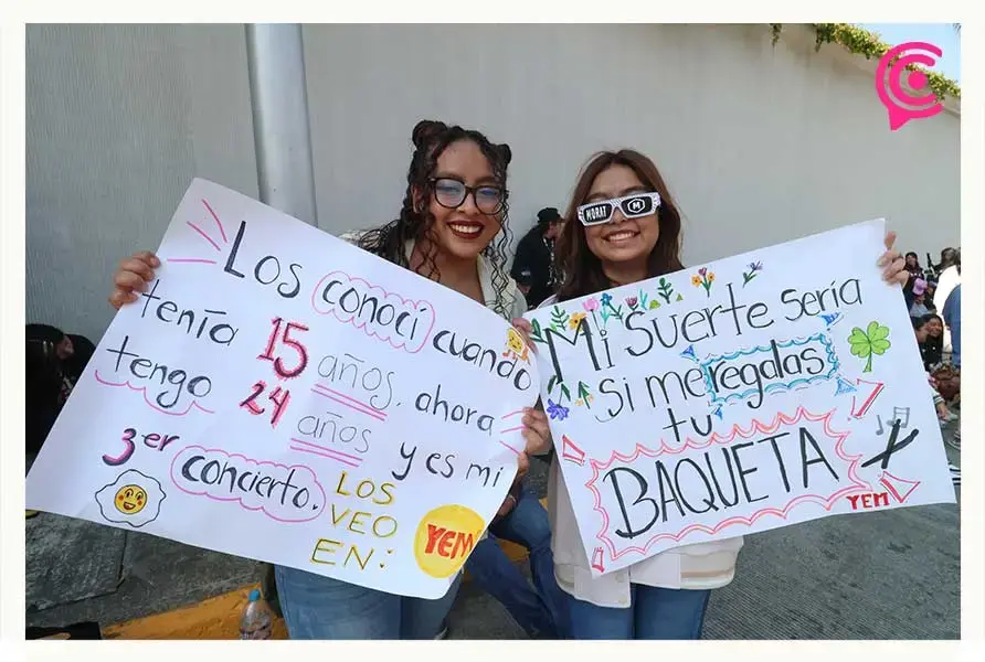 Fans de Morat acampan para disfrutar concierto gratuito en la Feria de Puebla 2026