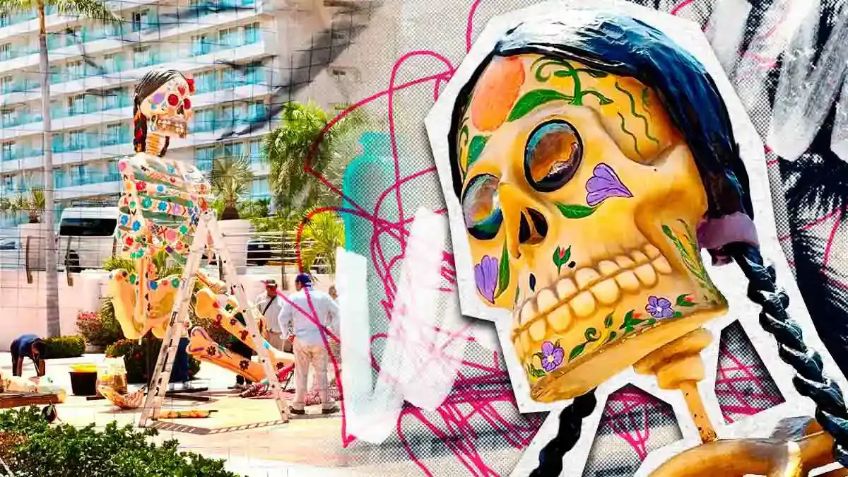 Catrina de Atlixco representa a Puebla en el Tianguis Turístico de Acapulco