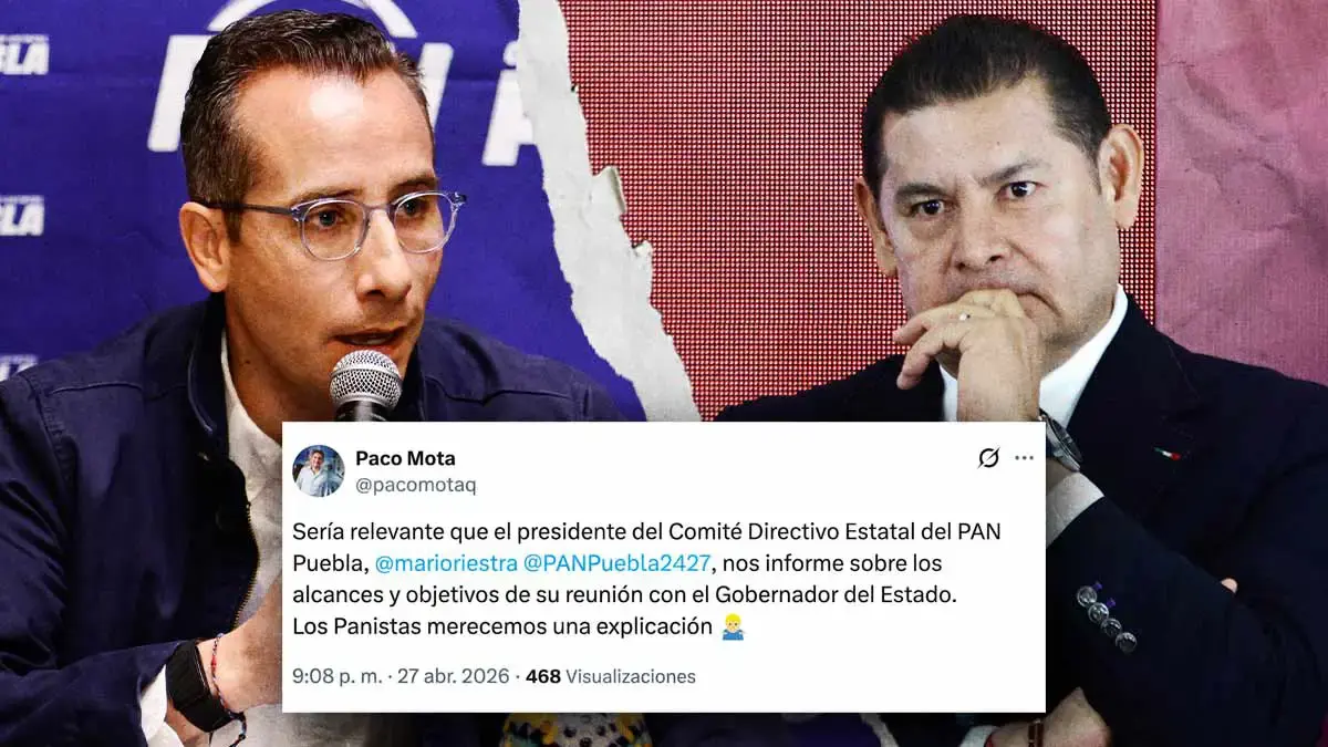 Panistas exigen a Mario Riestra explicar reunión con Alejandro Armenta que no informó a la dirigencia