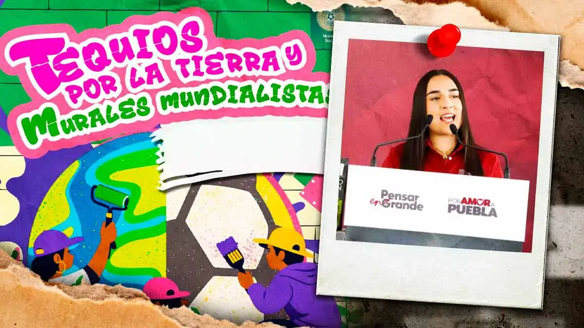 Más de 220 murales mundialistas decoran Puebla tras Jornada de Tequios por la Tierra