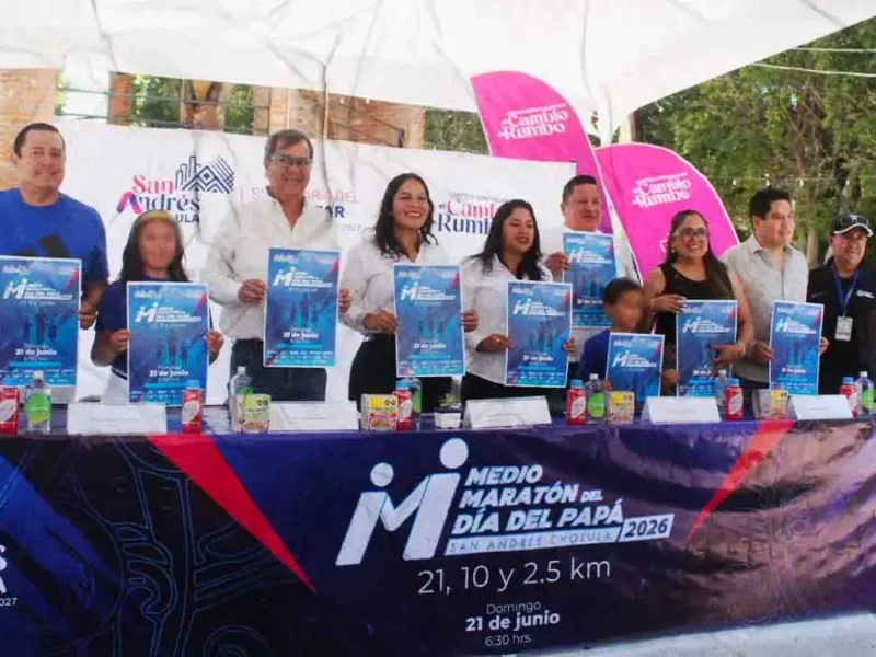 Presentan el Medio Maratón del Día del Padre 2026 en San Andrés Cholula