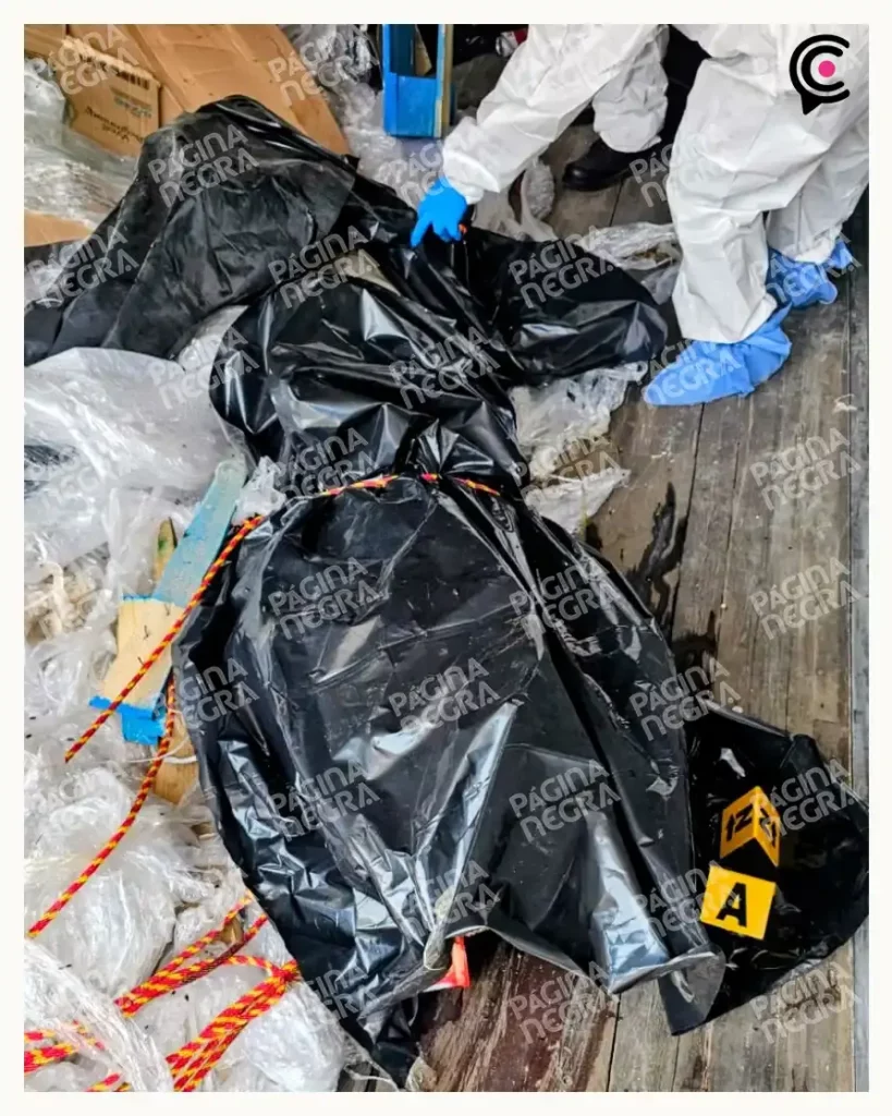 Fiscalía de Puebla investiga hallazgo de cuerpo embolsado y emplayado en caja de tráiler