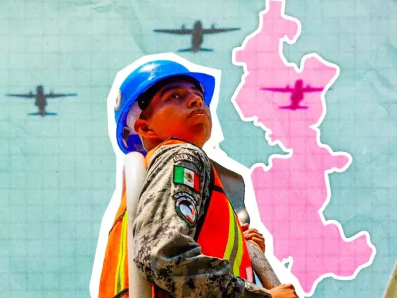 Soldado con Puebla de fondo
