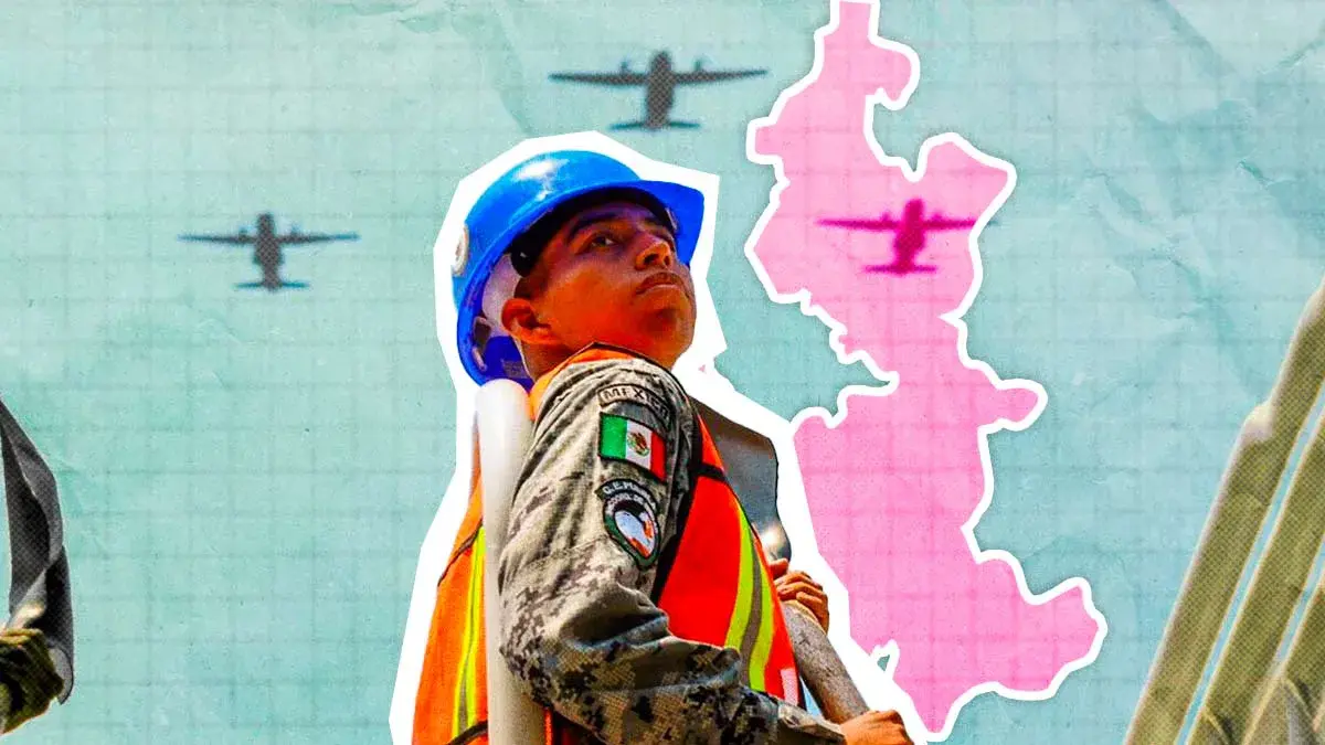 Soldado con Puebla de fondo