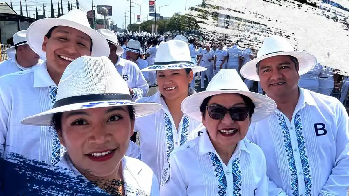 Lilia Cedillo lidera contingente BUAP en el Desfile del 5 de Mayo 2026