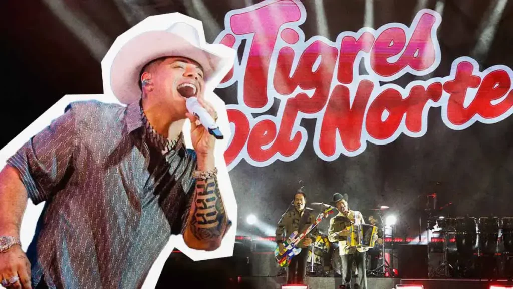 Los Tigres del Norte dan show maratónico en Feria de Puebla 2026; invitado, Eduin Caz