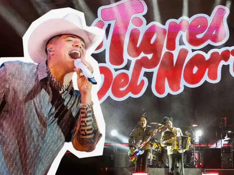 Los Tigres del Norte dan show maratónico en Feria de Puebla 2026; invitado, Eduin Caz