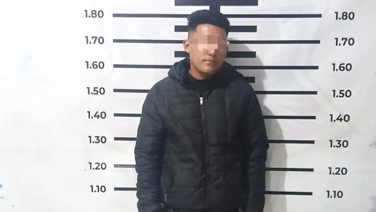 Elementos de Seguridad Pública de Texmelucan detienen a sujeto por intento de asalto a transporte público
