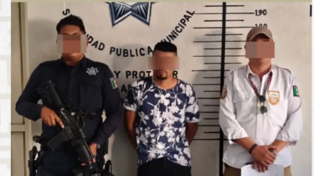 Policías municipales de San Pedro Cholula detienen a presunto prestamista “gota a gota” de origen extranjero