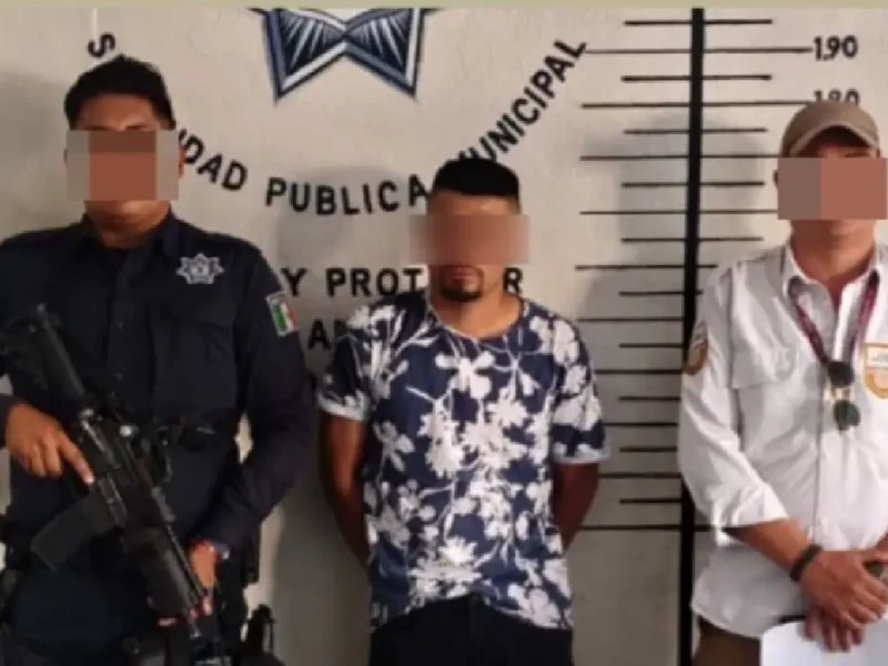 Policías municipales de San Pedro Cholula detienen a presunto prestamista “gota a gota” de origen extranjero