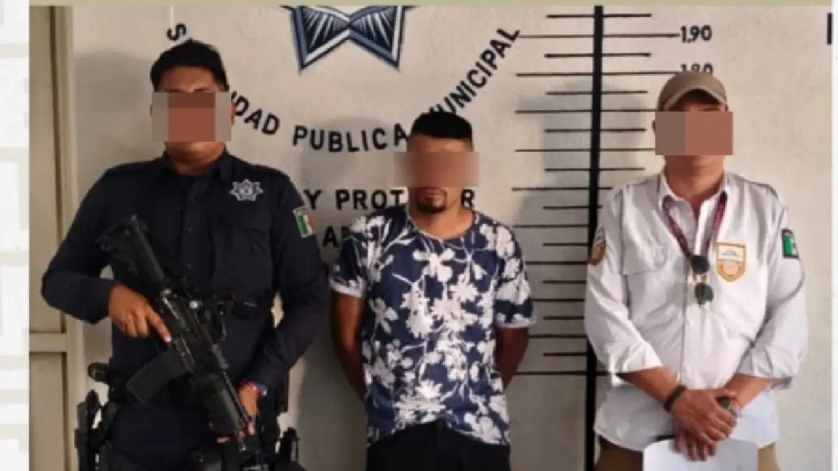 Policías municipales de San Pedro Cholula detienen a presunto prestamista “gota a gota” de origen extranjero