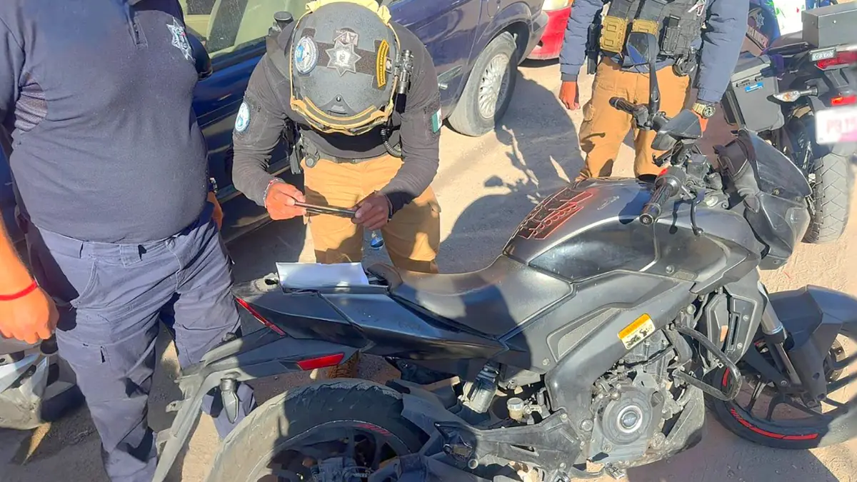 Recuperó Policía de Texmelucan motocicleta reportada como robada