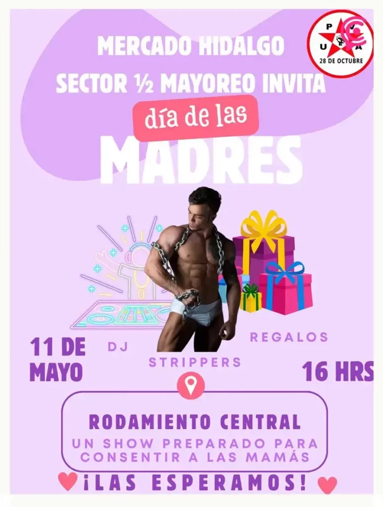 Mercado Hidalgo celebrará el Día de las Madres con show de strippers