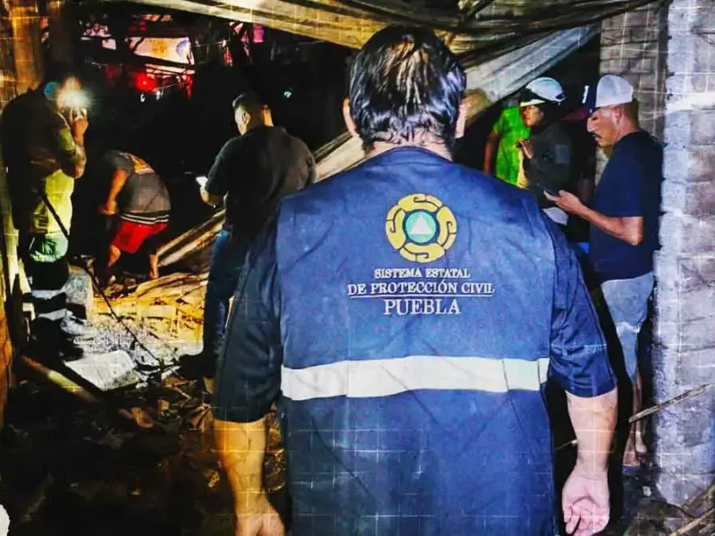 Explosión de cohetería dejó a dos personas muertas y seis heridas en Ajalpan, Puebla