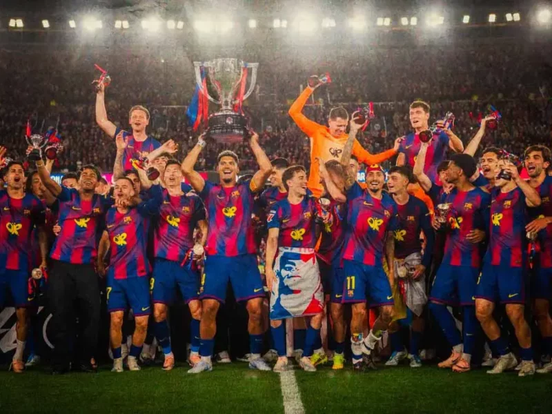 Barcelona derrota al Real Madrid y se proclama campeón de la Liga Española  