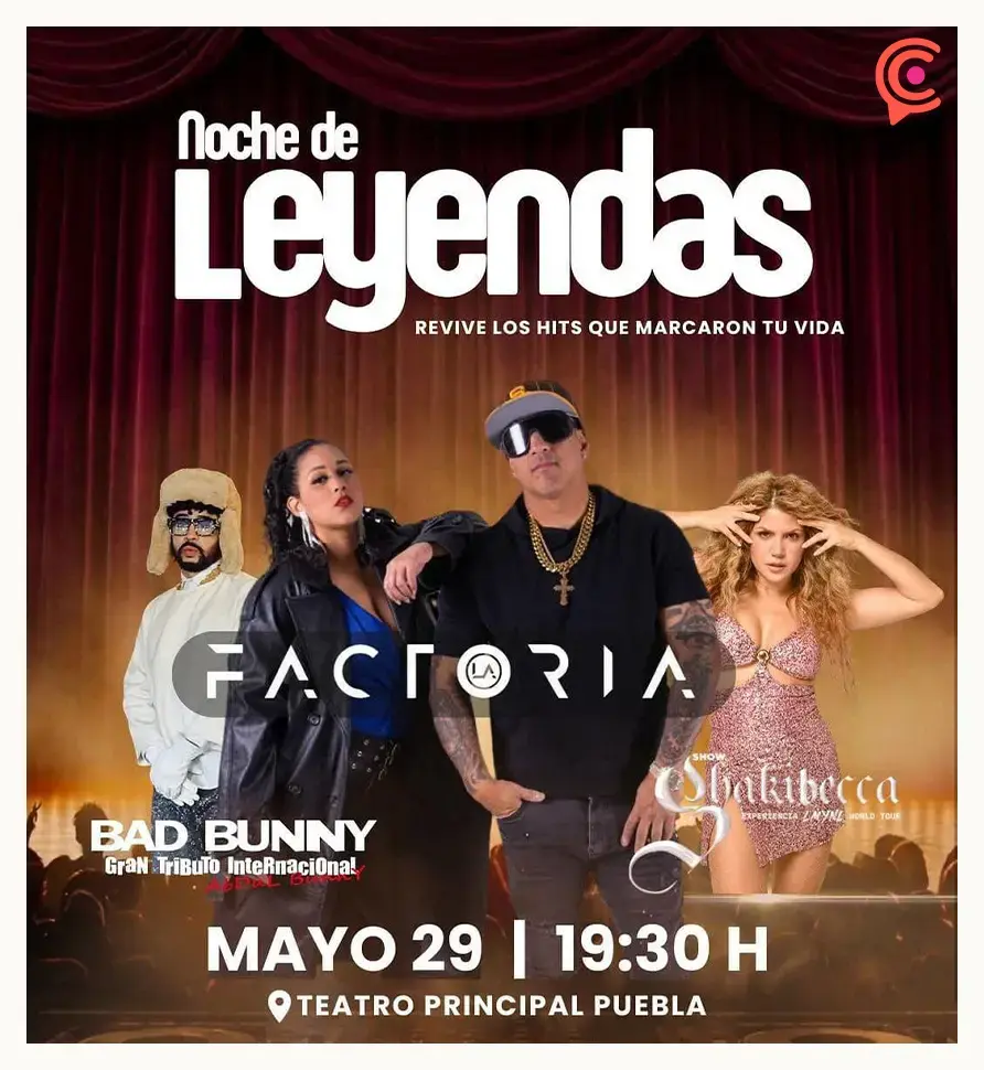 Shakibecca, La Factoria y doble de Bad Bunny harán explotar el Teatro Principal de Puebla