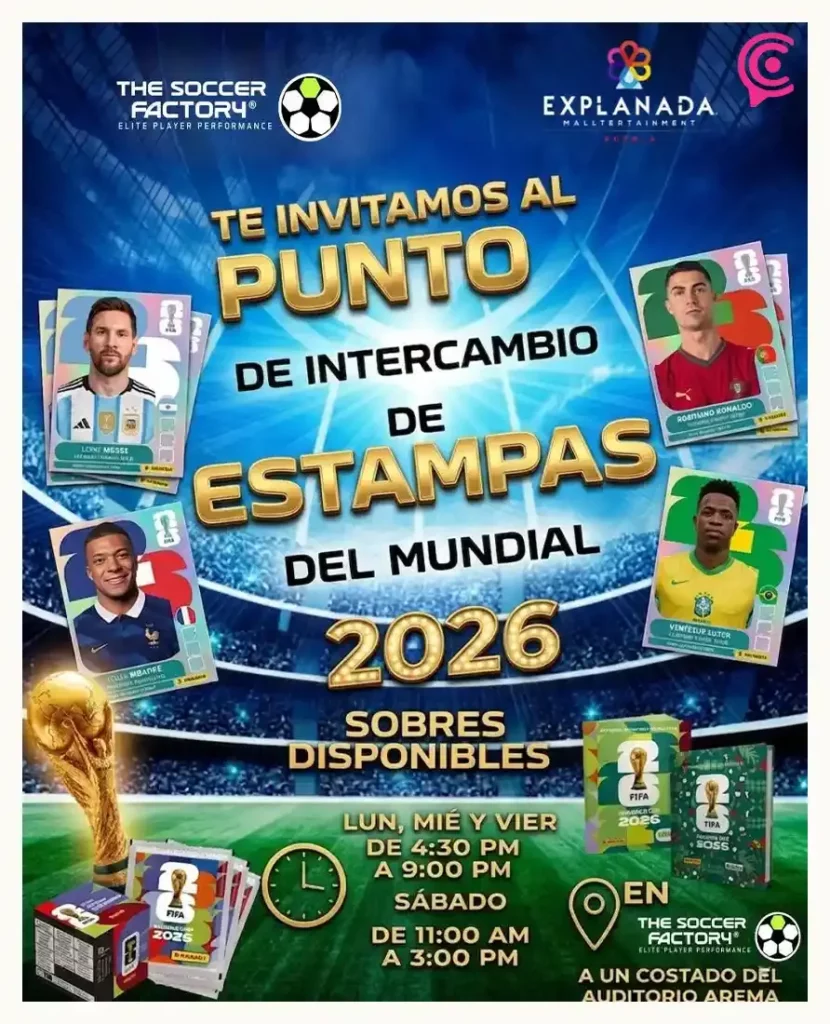 Guía de puntos en Puebla para intercambiar estampas y completar el álbum del Mundial 2026