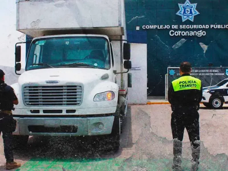 Frustran robo de tráiler y rescatan a chofer secuestrado en Coronango, Puebla; delincuentes escaparon en Chevy