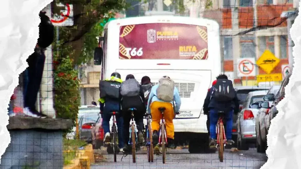 Falta de infraestructura obliga a ciclistas a usar carril de RUTA Puebla: regidor de Morena