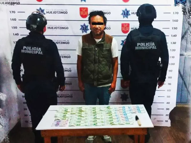 Policía de Huejotzingo frustra robo en hotel Bombón y detiene a presunto responsable