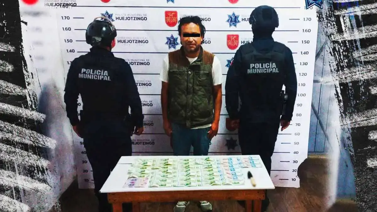 Policía de Huejotzingo frustra robo en hotel Bombón y detiene a presunto responsable