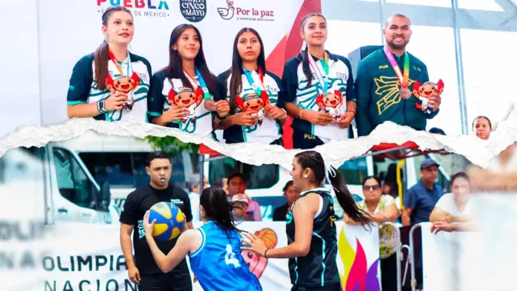Puebla suma medalla de bronce en básquetbol 3x3 de la Olimpiada Nacional 2026