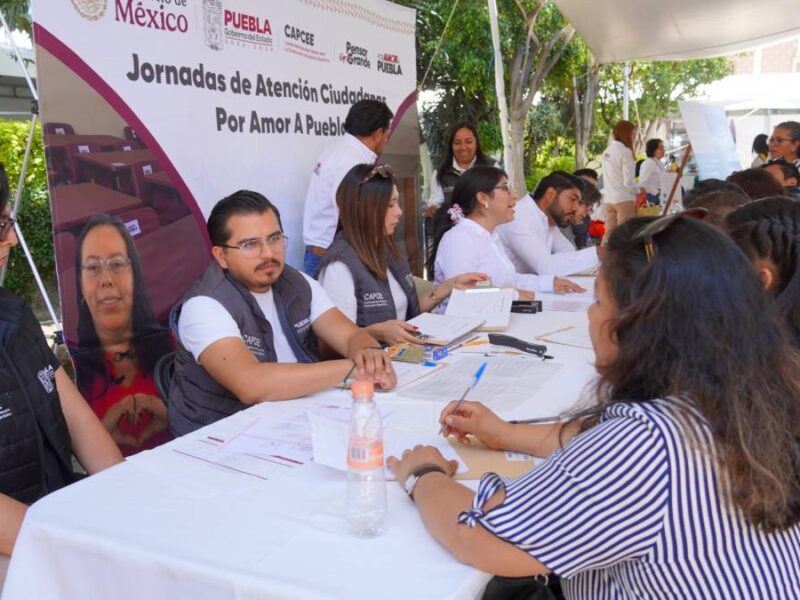 Impulsan conectividad e infraestructura en Texmelucan con Jornada “Por Amor a Puebla”