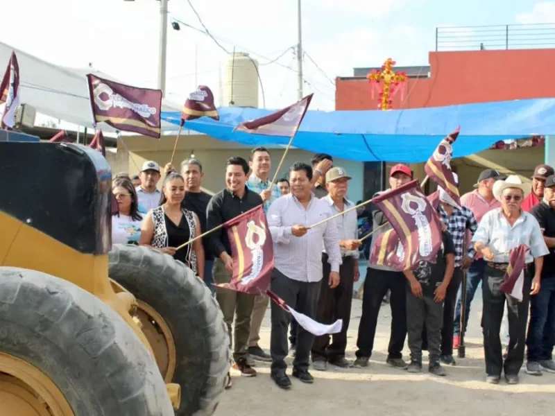 Mateo Hernández impulsa nueva obra de adoquinamiento en Barrio San Juan