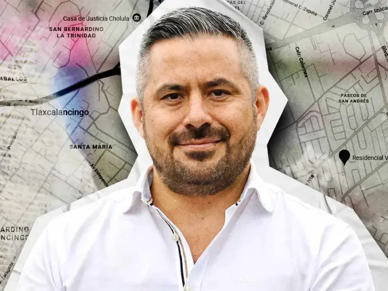 Adán Domínguez protagoniza conflicto con vecinas de Tlaxcalancingo por ampliar construcción en Residencial Villa Floresta