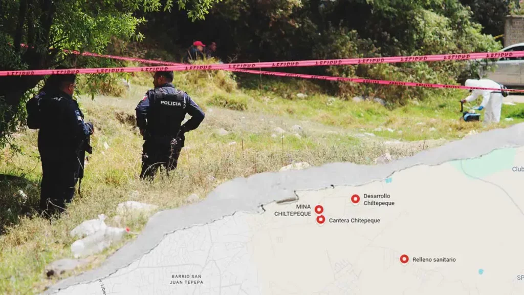 Localizan cadáver con huellas de violencia cerca del relleno sanitario de Chiltepeque, Puebla