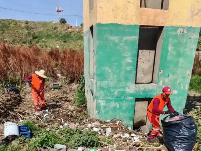 Refuerza Gobierno de Pepe Chedraui limpieza en el Vaso Regulador Santuario ante temporada de lluvias