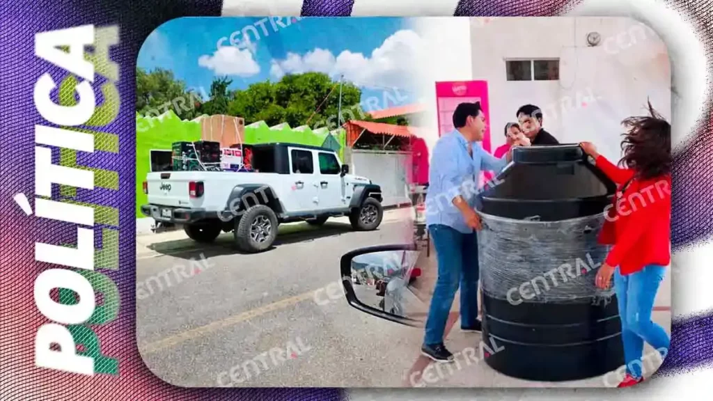Jonathan Collantes reparte electrodomésticos y programas sociales en Tlachichuca con miras al 2027