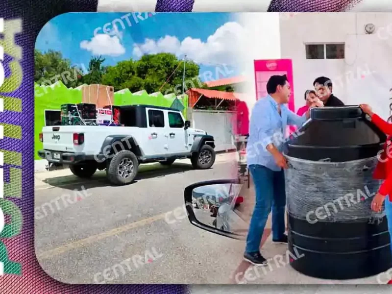 Jonathan Collantes reparte electrodomésticos y programas sociales en Tlachichuca con miras al 2027