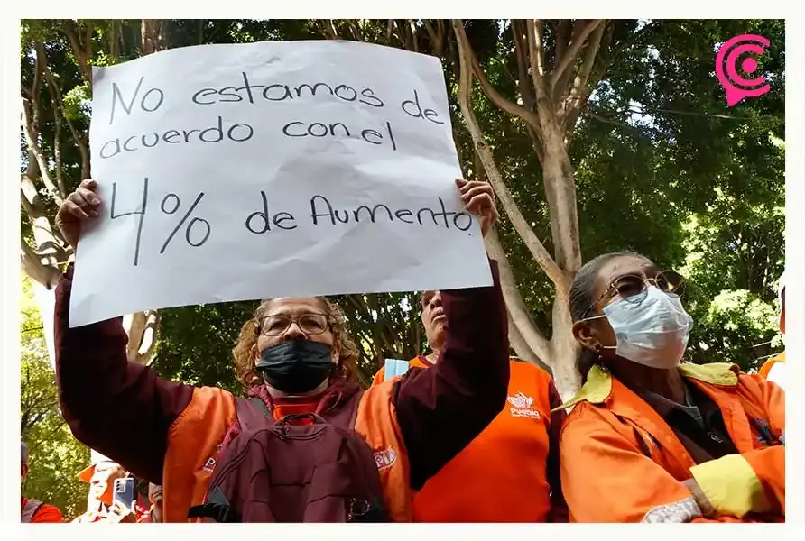 "Naranjitas" de Puebla exigen aumento del 15%; desconocen a líder sindical por “operar ilegalmente"
