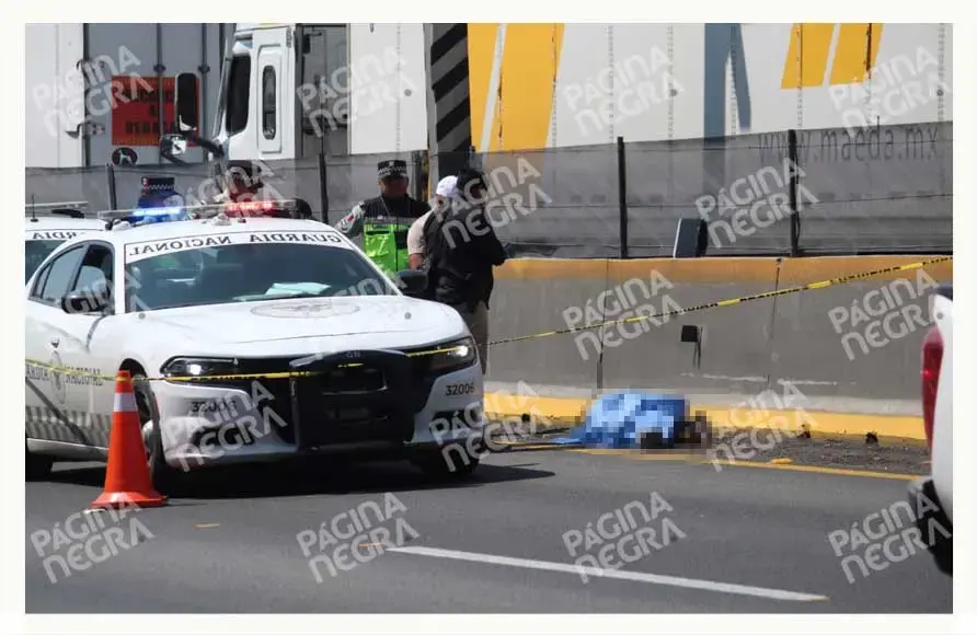 Muere indigente presuntamente atropellado frente a “Los Cochinitos” en la autopista México-Puebla