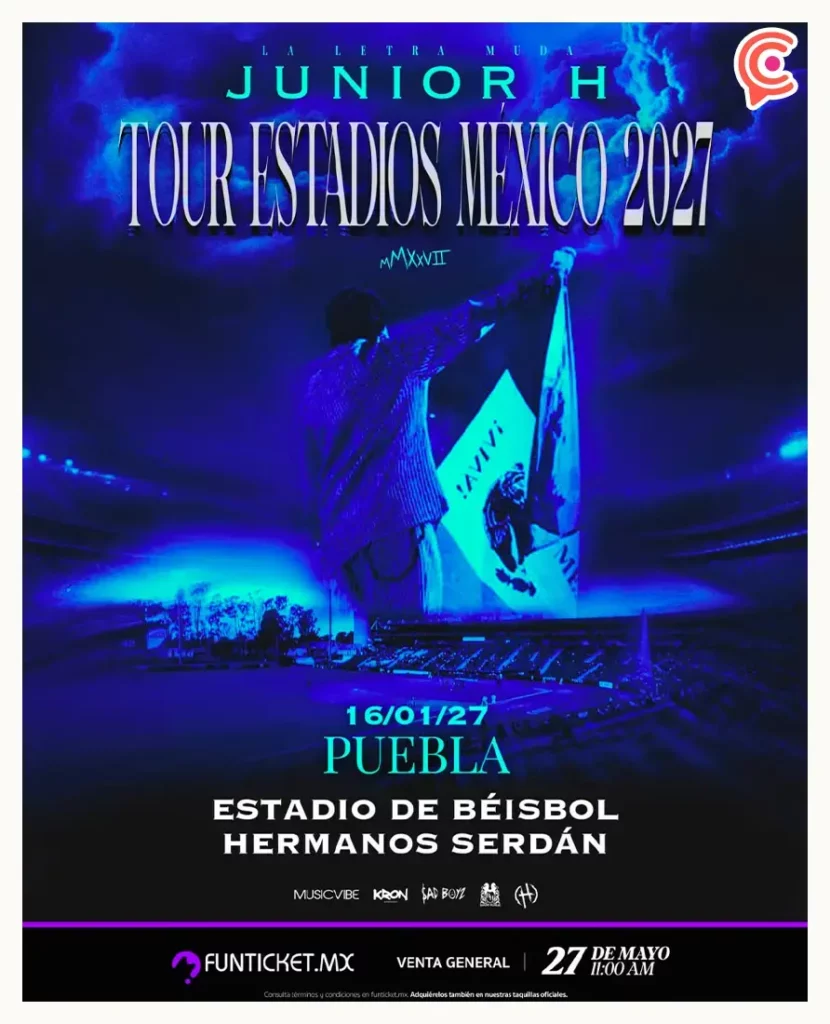 Junior H regresa a Puebla con su Tour Estadios México 2027