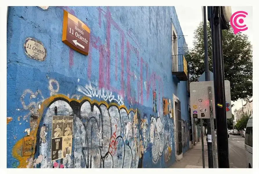 Casonas abandonadas del Centro Histórico de Puebla quedan expuestas a vandalismo y pintas