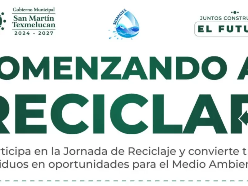 El gobierno de Texmelucan y Sosapatex invitan a participar en la Campaña de Reciclaje 2026