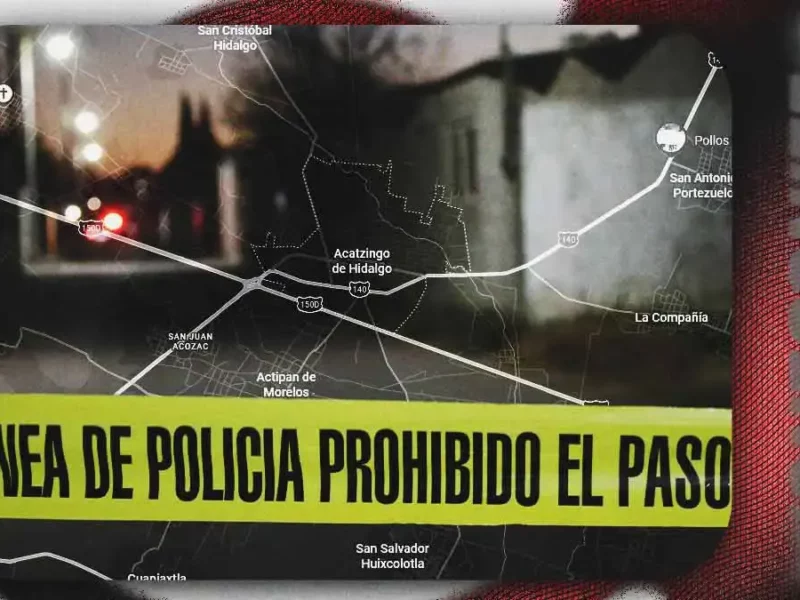 Ataque armado dejó dos muertos y un herido en Acatzingo, Puebla